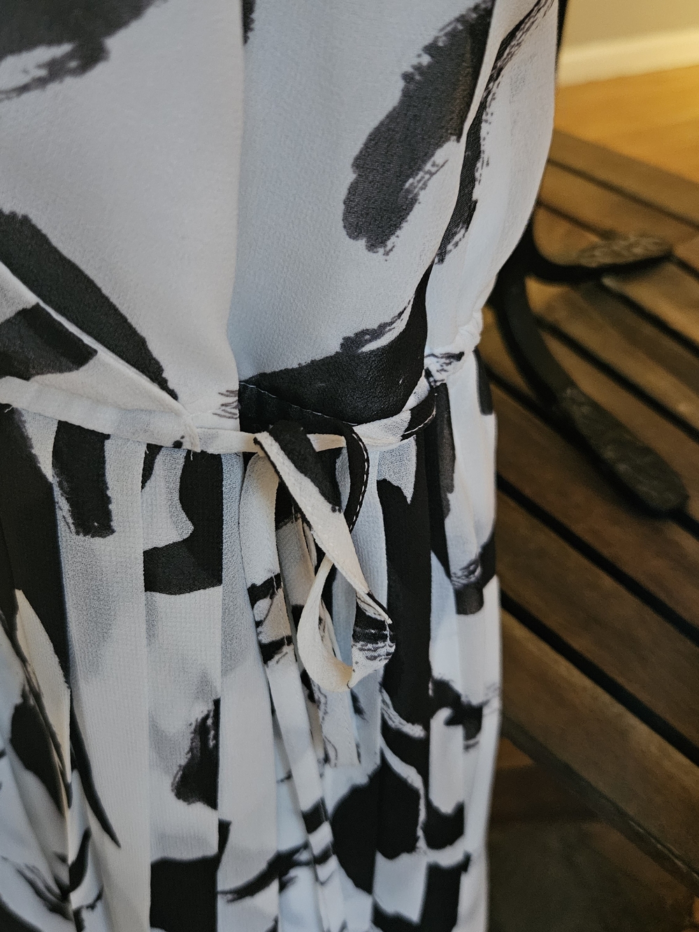 Nine West Gorgeous Pleated Maxi Dress XL Boho Summer Gown - Picture 6 of 11